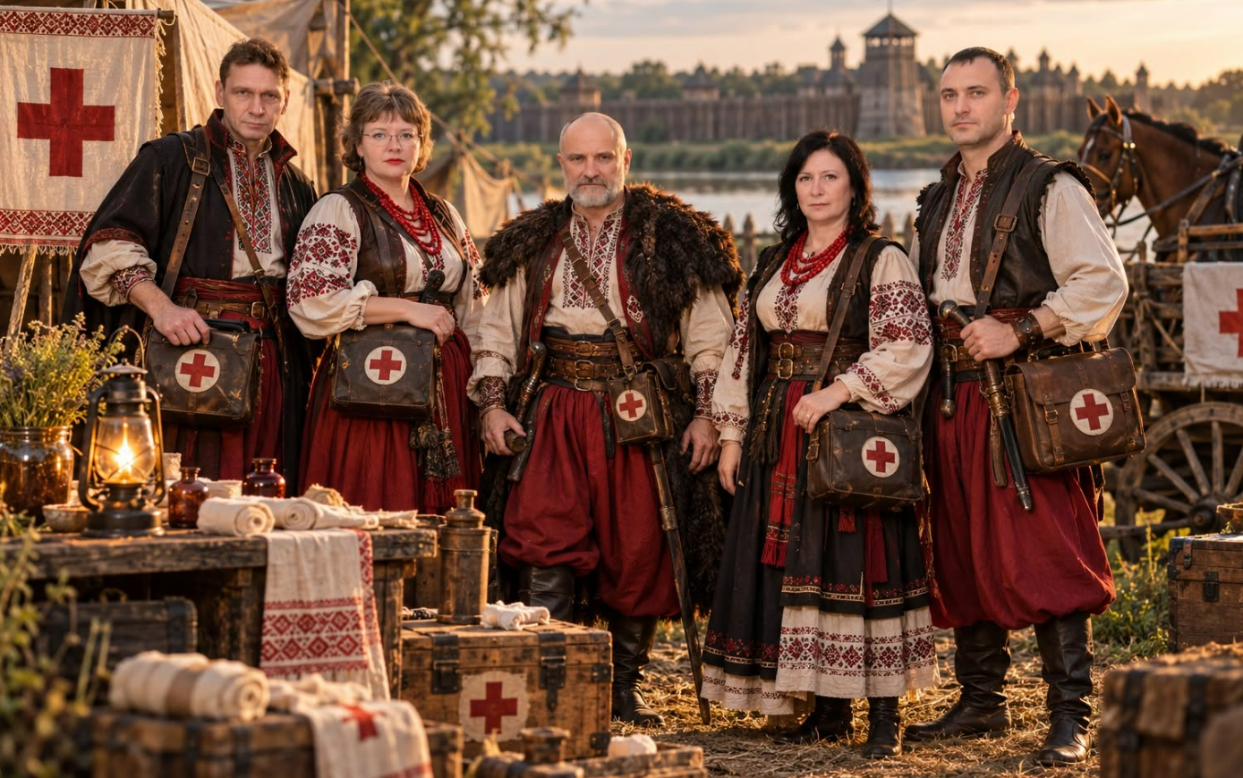 Від «швидкої» до Запорозької Січі: як виглядали б медики Кіровоградщини у часи козаків